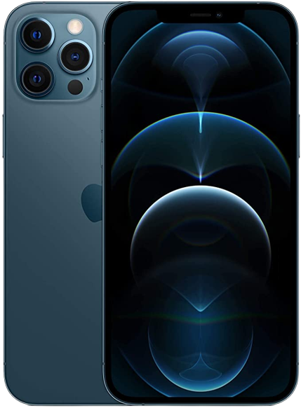 Apple iPhone 12 Pro Max, 128GB, Pacific Blue - Unlocked (Renewed Premium)